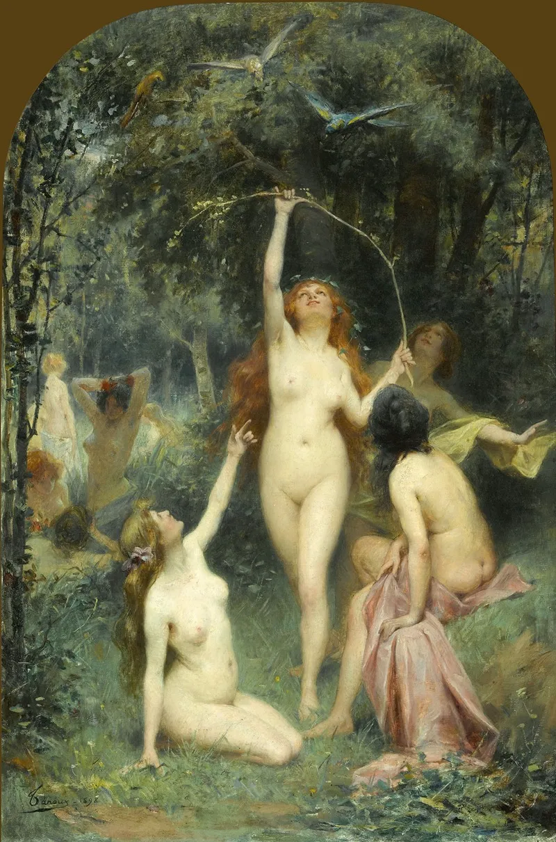 Nymphs In A Forest