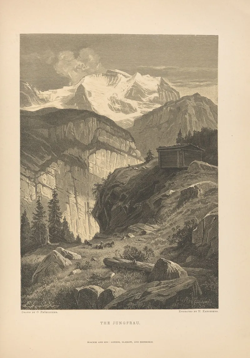 O ‎ ‎frohlicher The‎ ‎jungfrau by Theodor Gsell Fels - Canvas Print