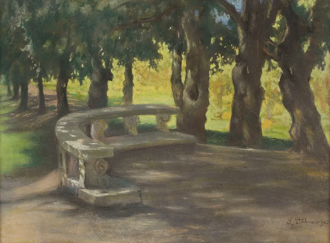 Oak Lane In The Park By Villa Borghese In Rome