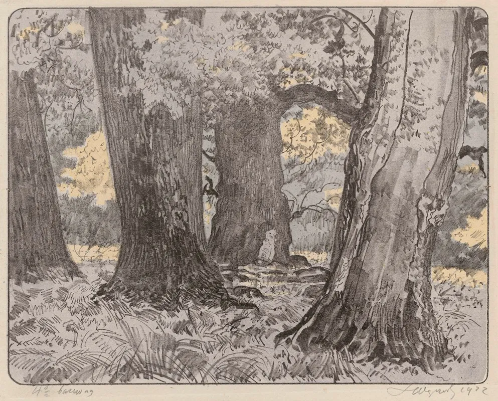 Oaks 2 by Leon Wyczółkowski - Canvas Print