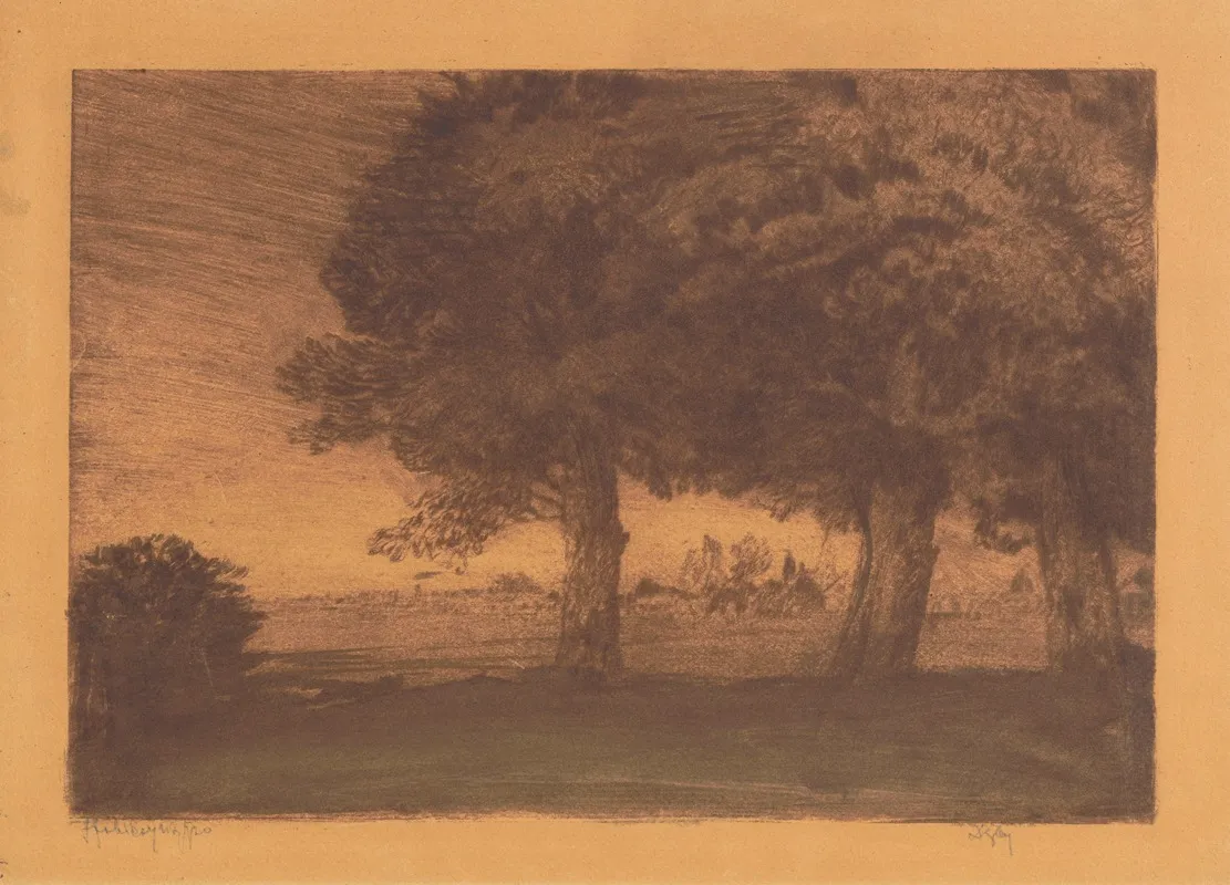 Oaks by Feliks Jabłczyński - Canvas Print