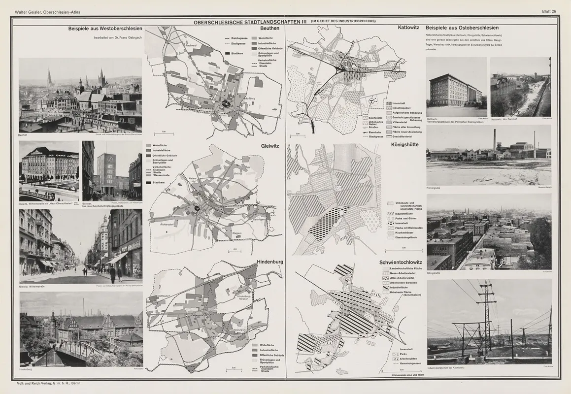 Oberschlesische‎ ‎stadtlandschaften‎ ‎iii by Volk und Reich Verlag - Canvas Print