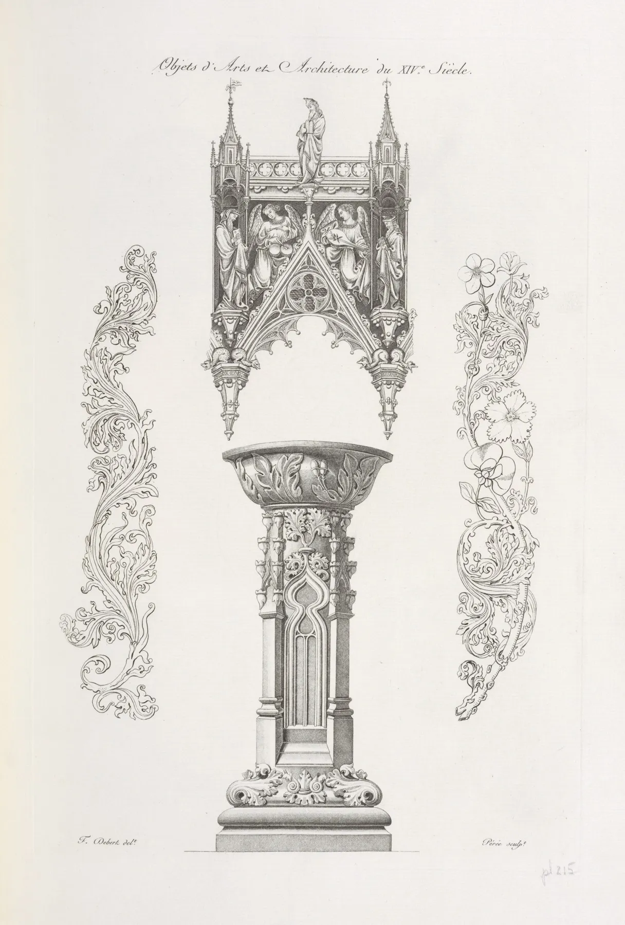 Objets Darts Et Architecture Du Xive Siecle by Nicolas Xavier Willemin - Canvas Print