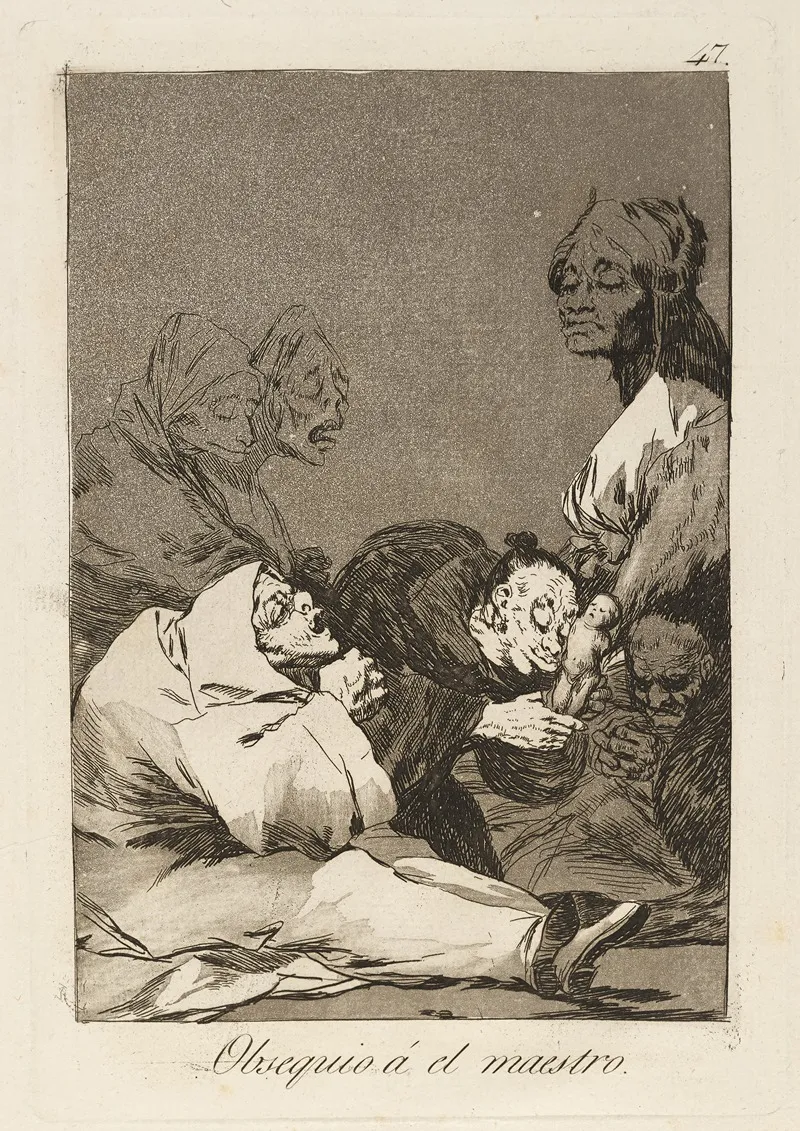 Obsequio A El Maestro A Gift For The Master by Francisco de Goya - Canvas Print