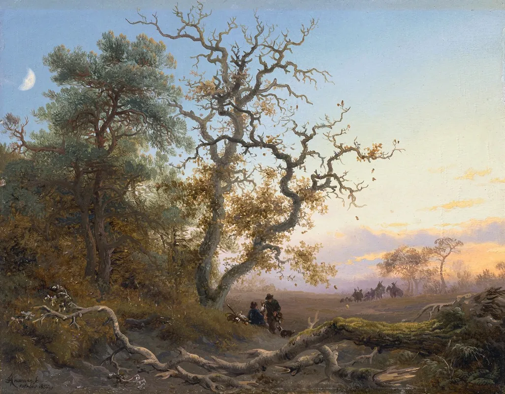 October 17 by Frederik Marinus Kruseman - Canvas Print