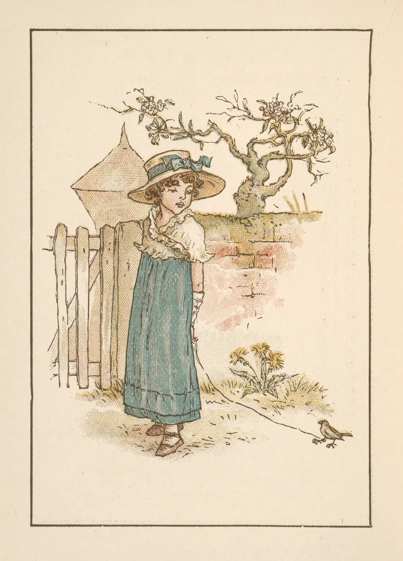 October 36 by Kate Greenaway - Canvas Print