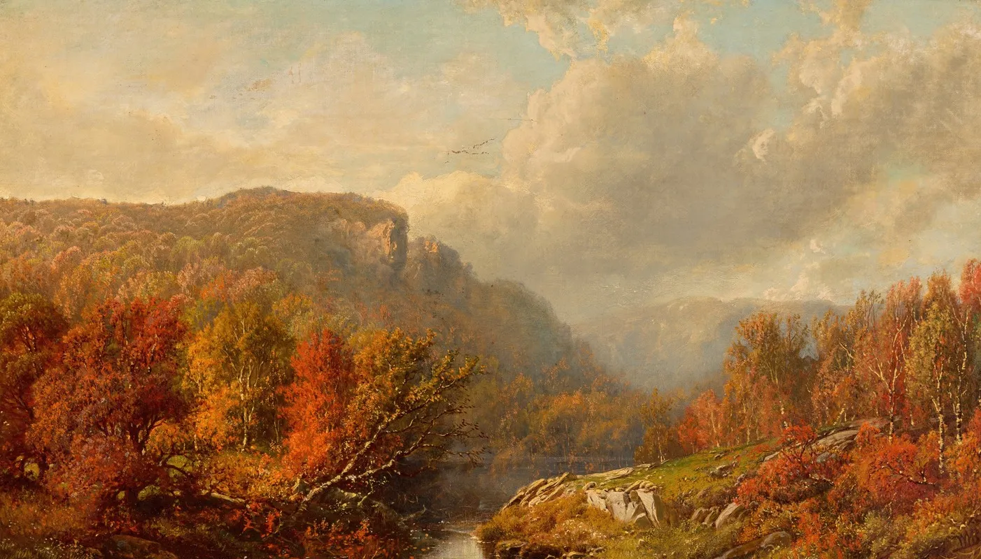 October In The Blue Mountains by William Mason Brown - Canvas Print