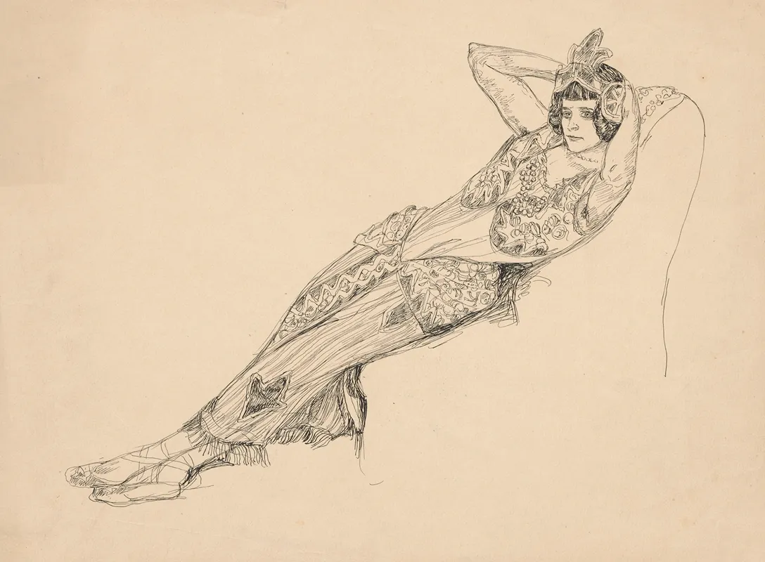 Odalisque 32 by Jan Rembowski - Canvas Print