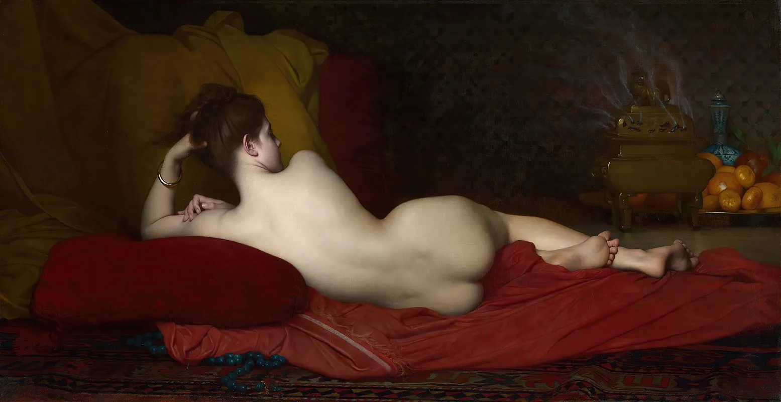 Odalisque 4 by Jules Joseph Lefebvre - Canvas Print