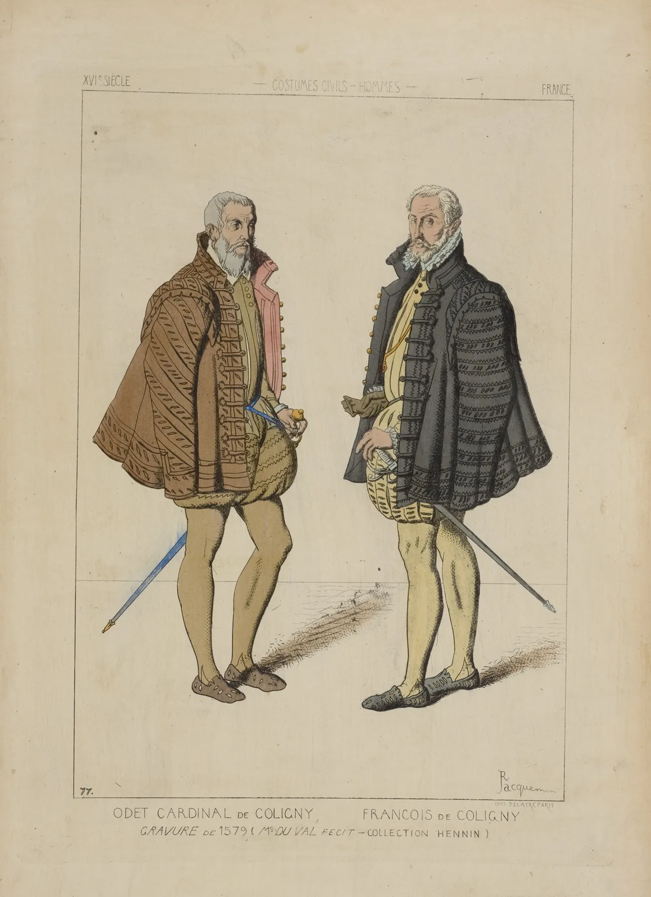 Odet Cardinal De Coligny Francois De Coligny