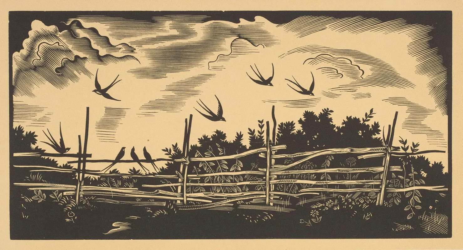 Odlot Jaskolek 2 by Stanisław Ostoja-Chrostowski - Canvas Print