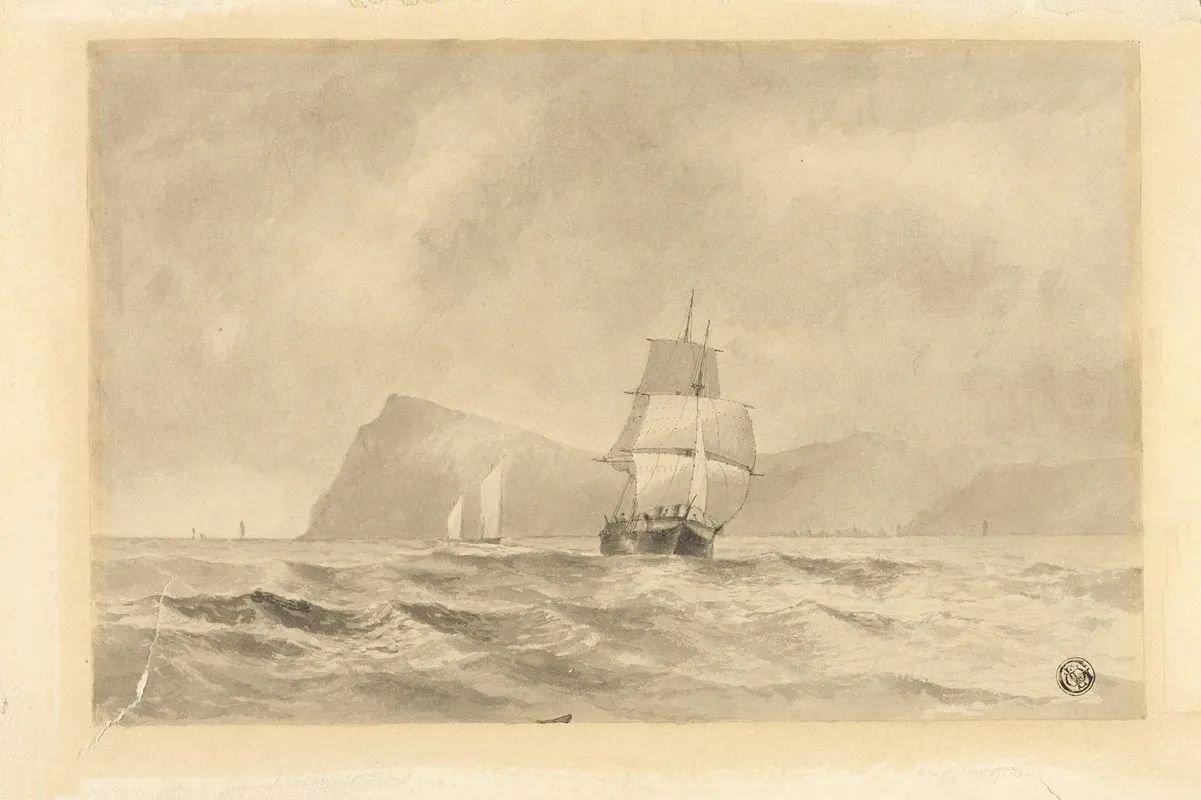 Off Whitby by Edward William Cooke - Canvas Print