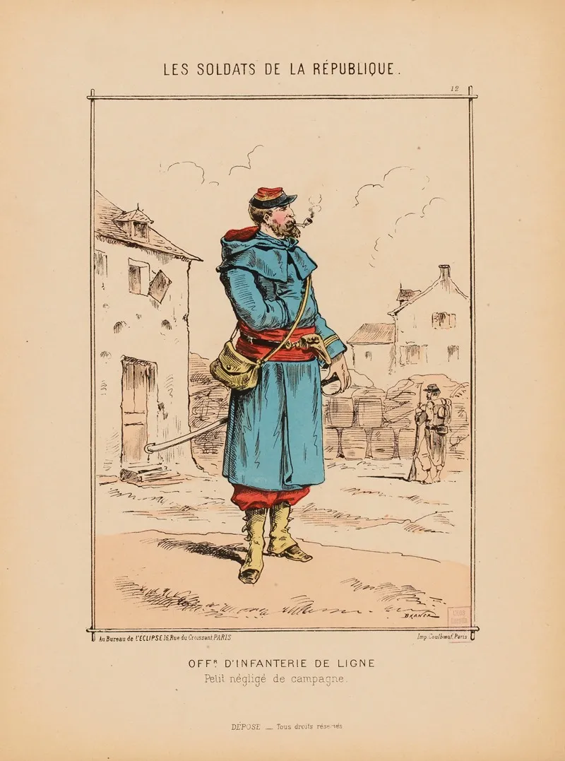 Officier Dinfanterie De Ligne