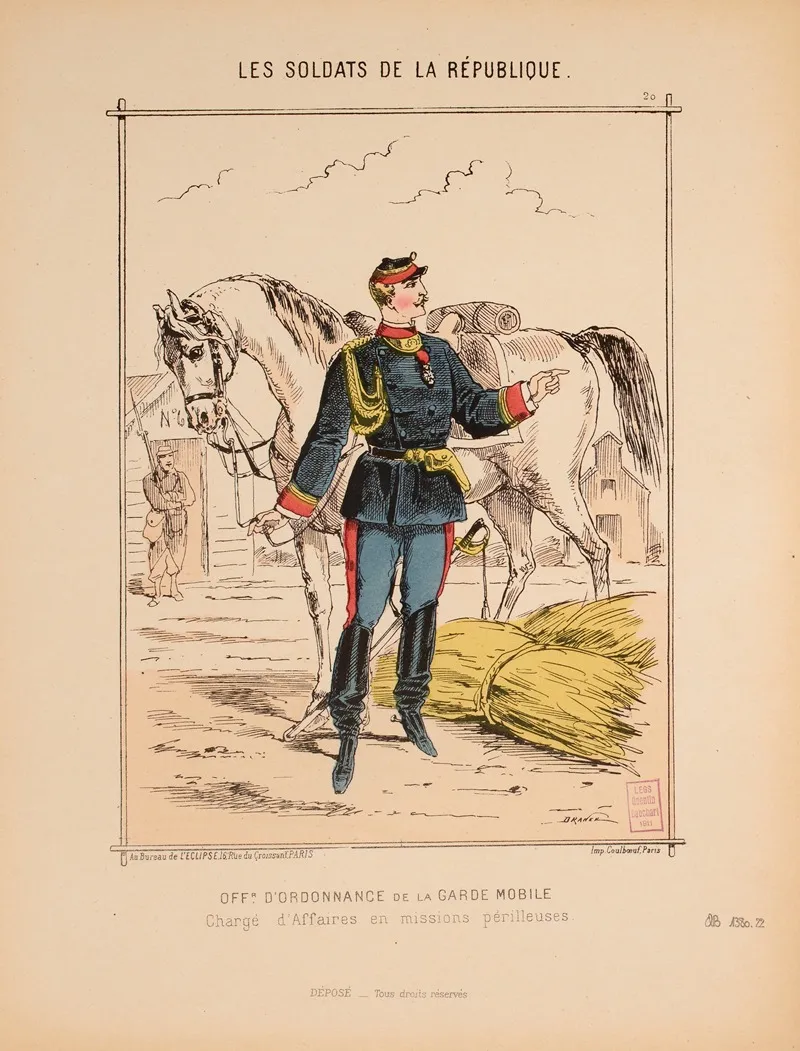 Officier Dordonnance De La Garde Mobile