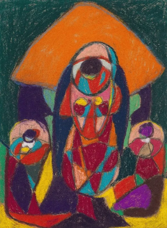 Ohne Titel 26 by Adolf Hölzel - Canvas Print