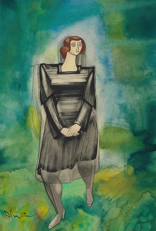 Ohne Titel Frauenfigur 8