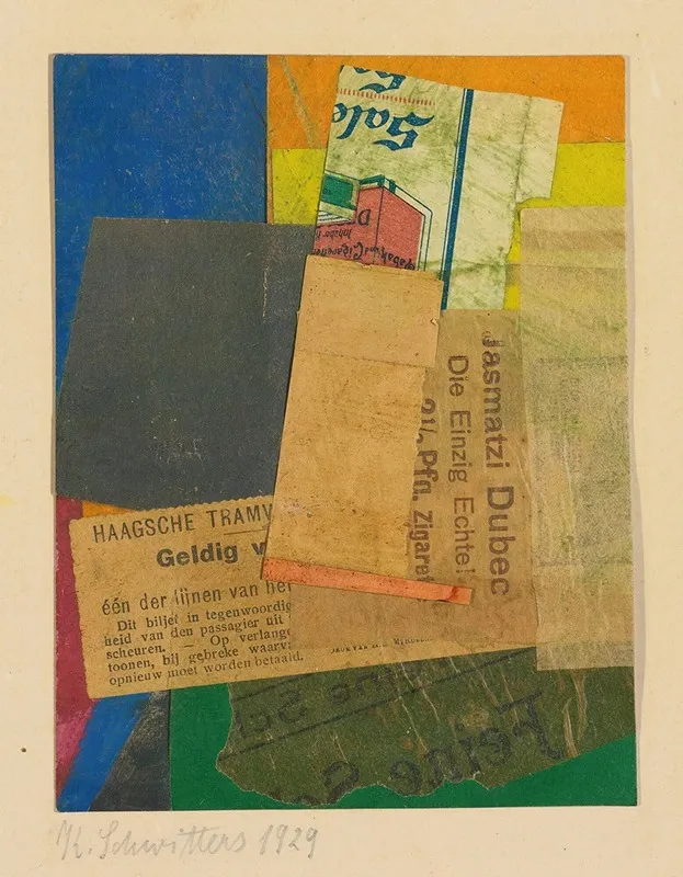 Ohne Titel Geldig by Kurt Schwitters - Canvas Print