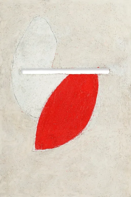 Ohne Titel Mit Schlitz by Kurt Schwitters - Canvas Print