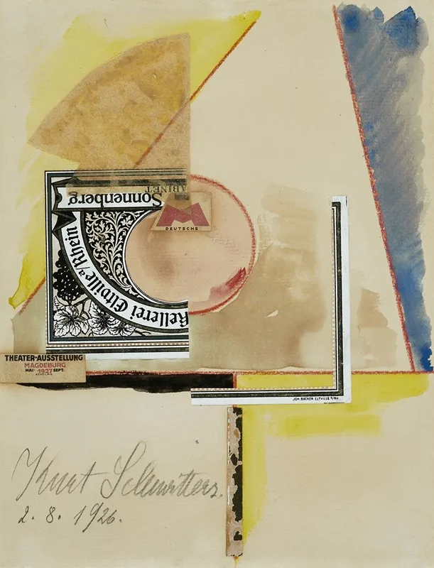 Ohne Titel Sonnenberg by Kurt Schwitters - Canvas Print