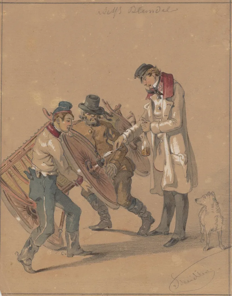 Oiling The Center Pin by Friedrich Carl von Scheidlin - Canvas Print