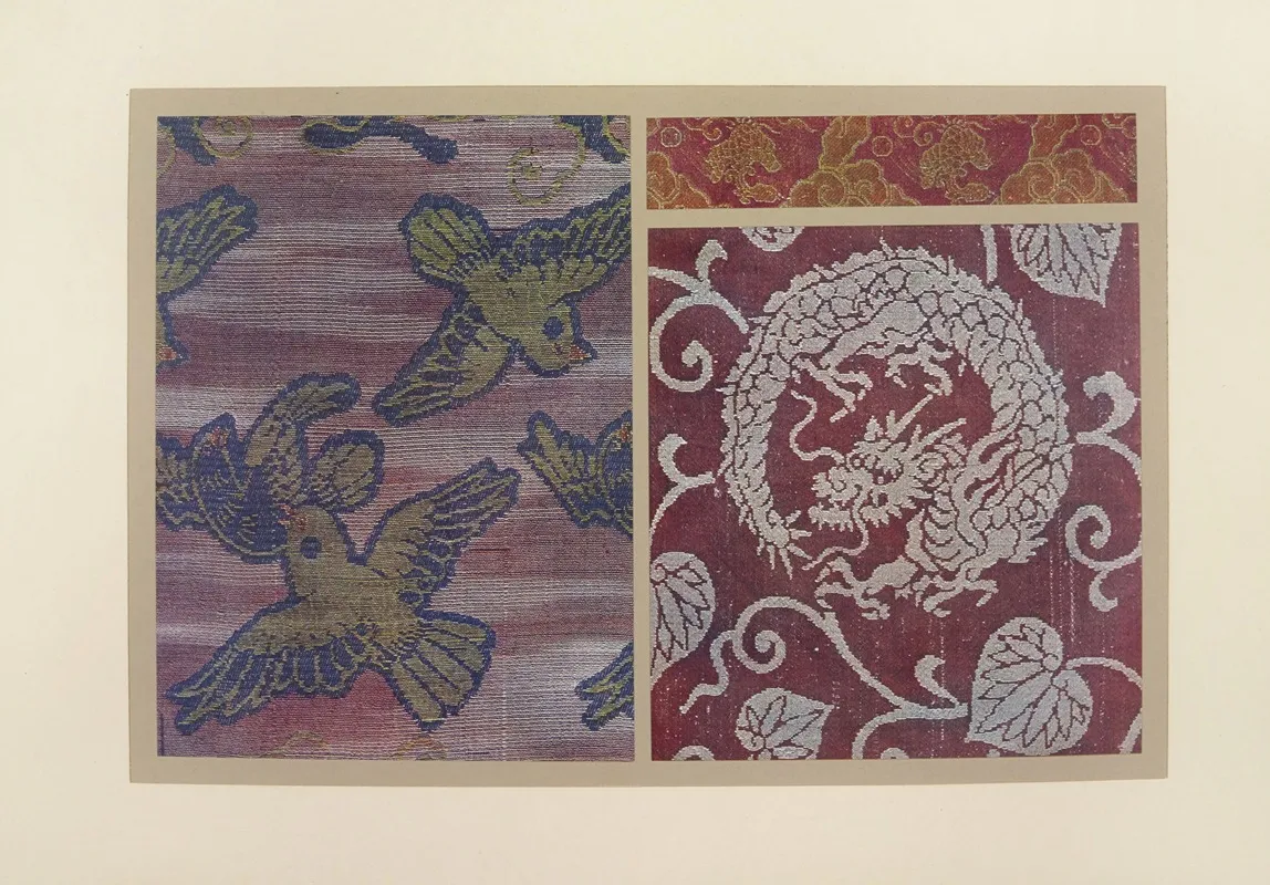 Oiseaux Au Vol Ornements Dragon Et Feuillage by Maurice Pillard Verneuil - Canvas Print