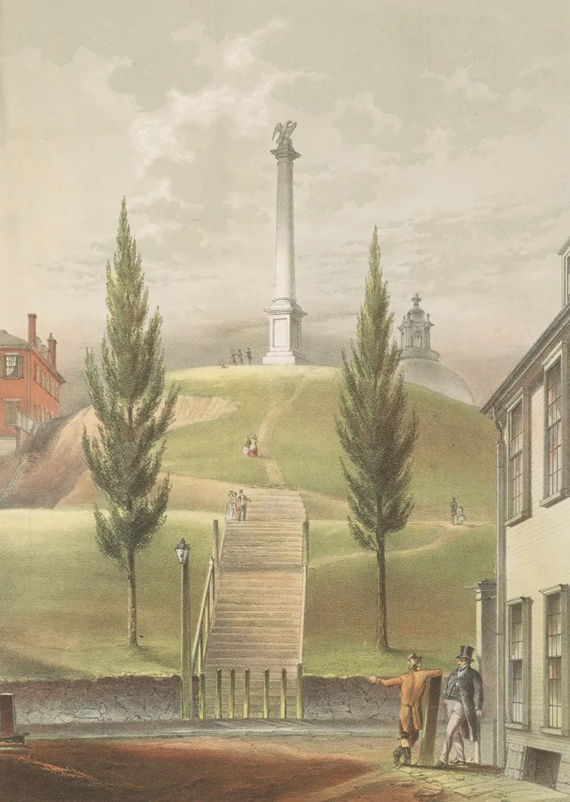 Old Boston Beacon Hill From Derne St
