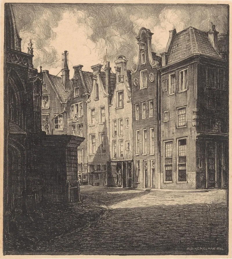 Old Church Square by Albert Hemelman - Canvas Print