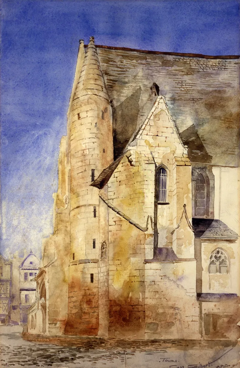 Old Church Tours France by Cass Gilbert - Canvas Print