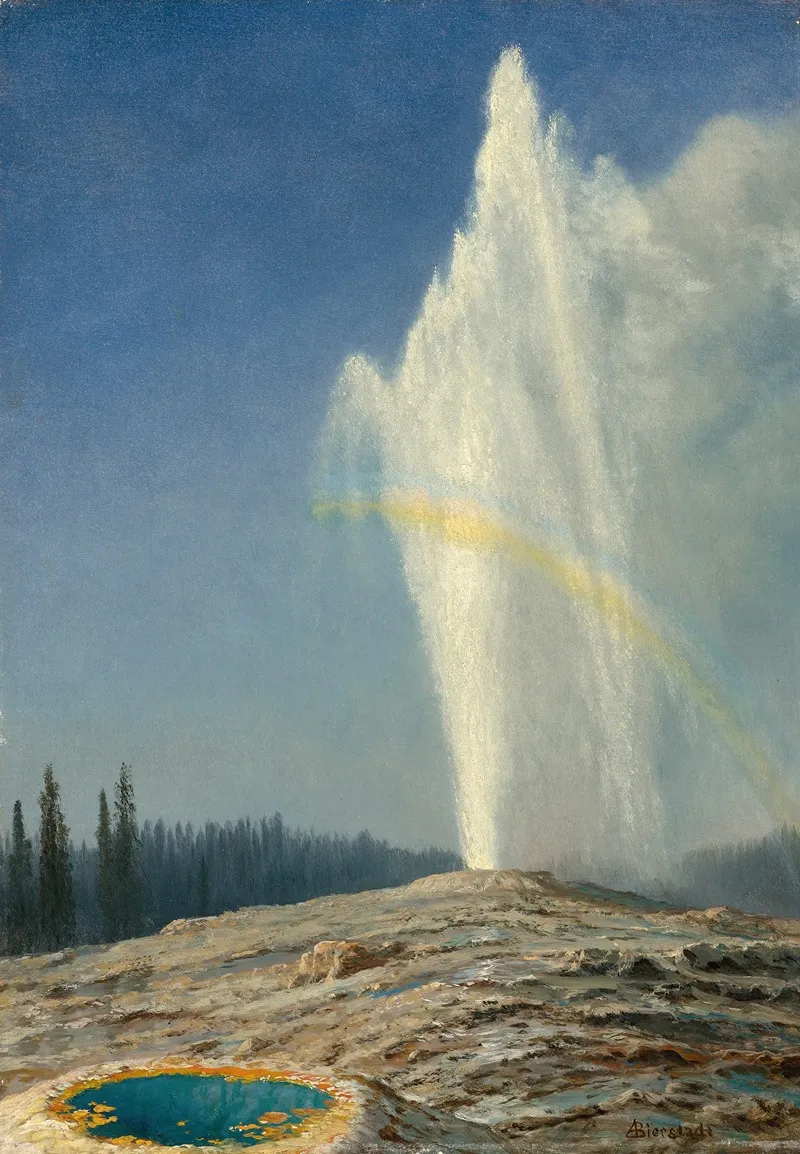 Old Faithful by Albert Bierstadt - Canvas Print