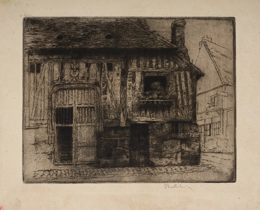 Old House In Honfleur by Józef Pankiewicz - Canvas Print