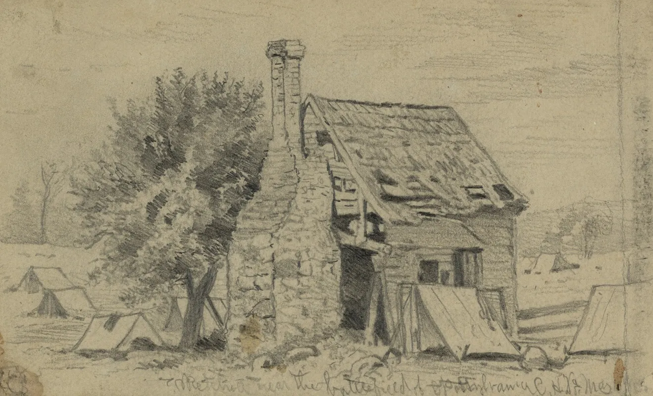 Old House On The Battlefield Of Spottsylvania