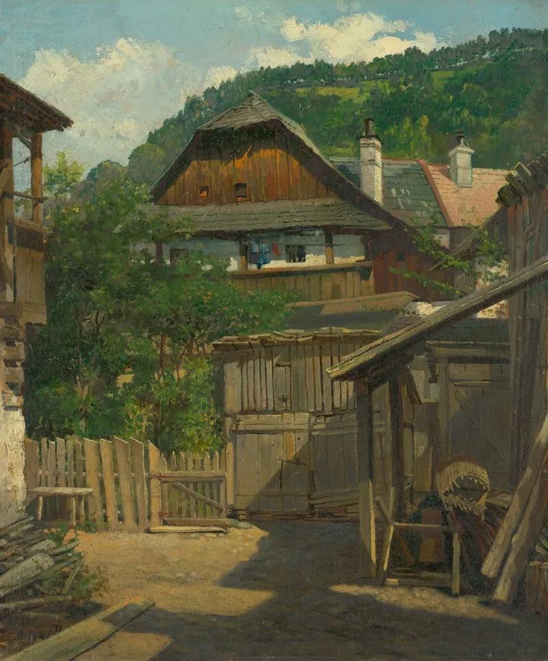 Old Kremnica by Vojtech Angyal - Canvas Print