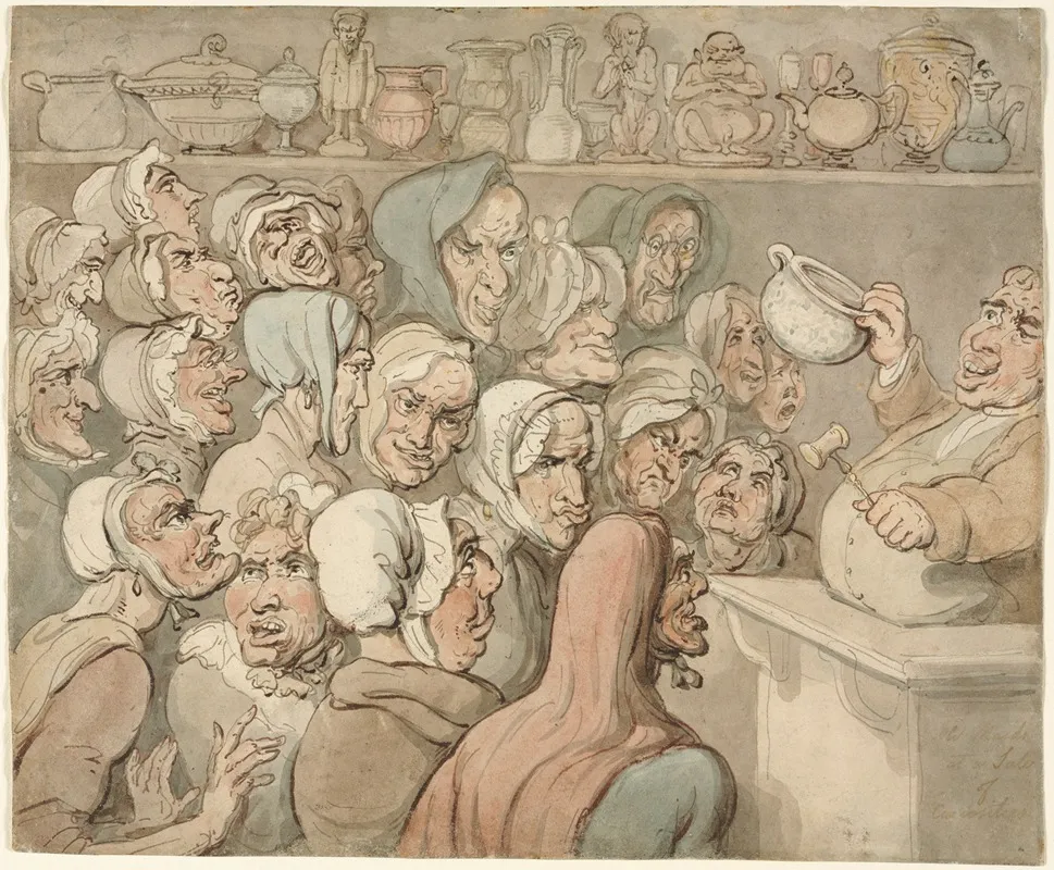 Old Maids At A Sale Of Curiosities