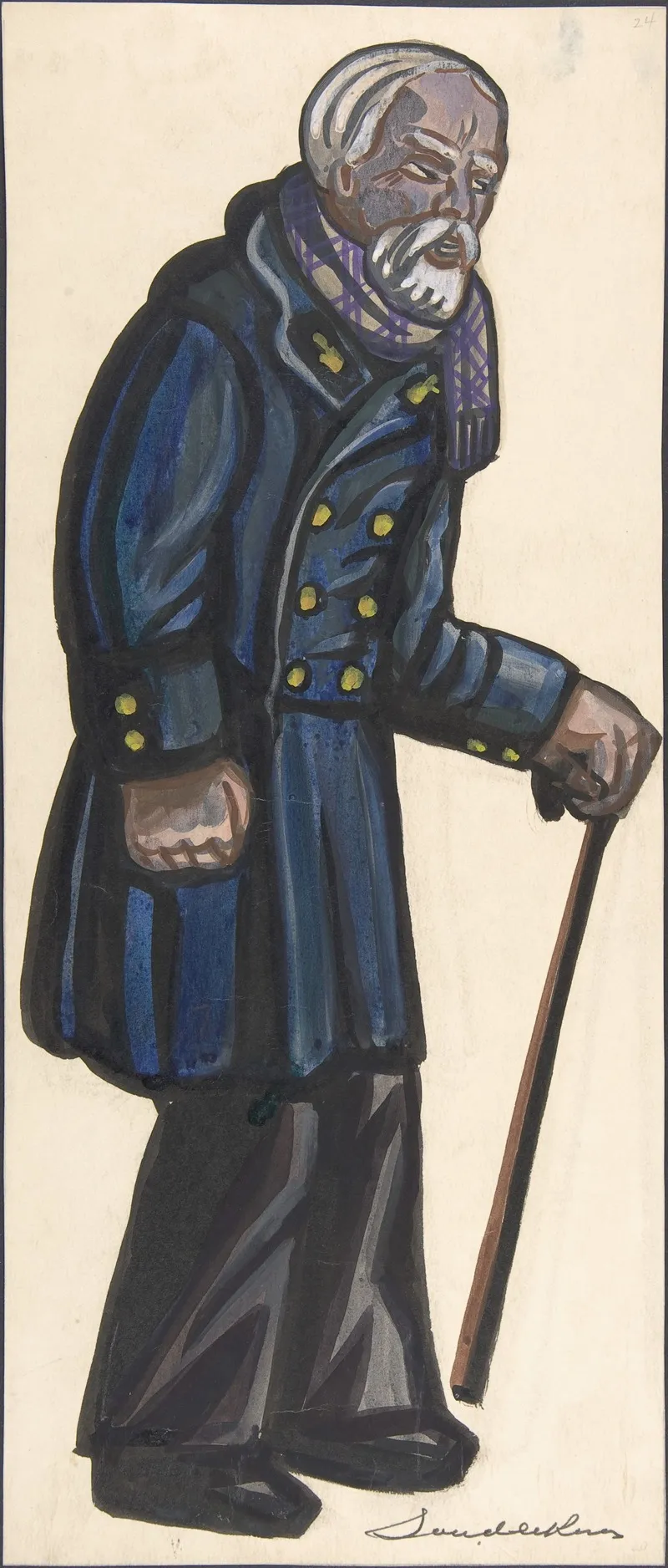 Old Man With A Cane
