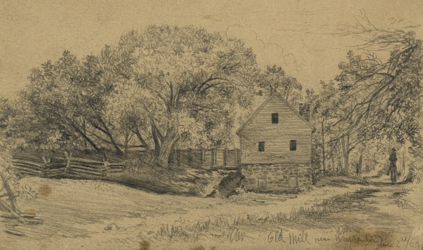 Old Mill Near Warrenton Aug 2 1863