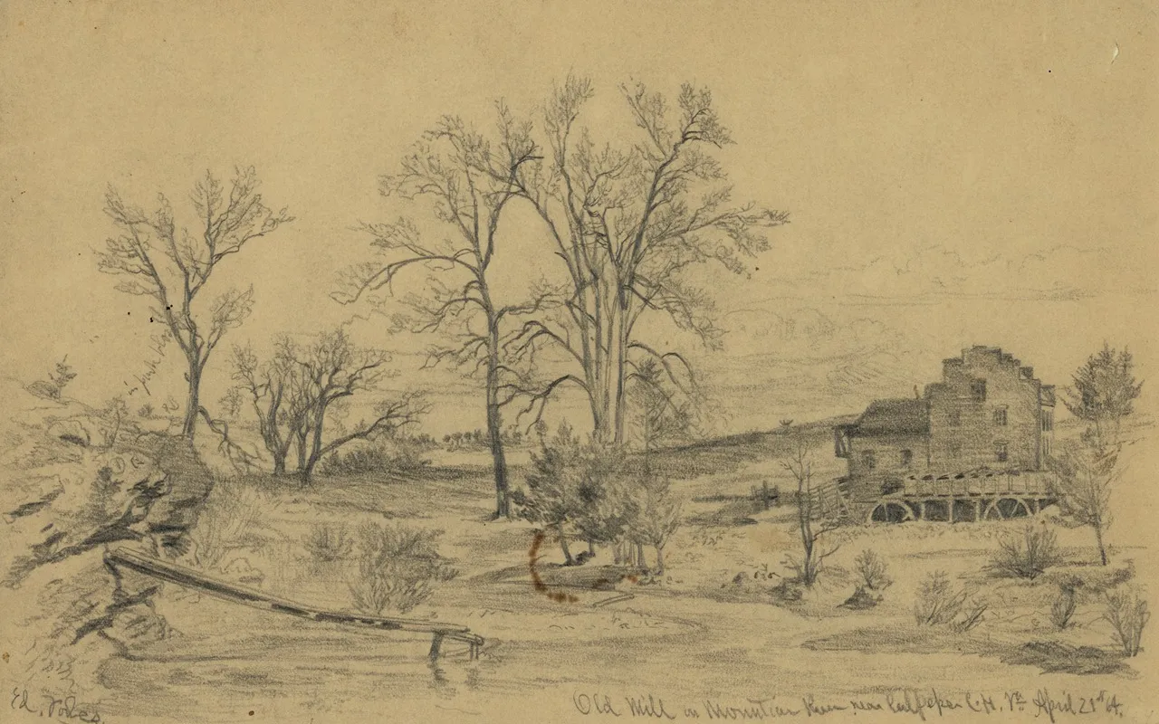 Old Mill On Mountain Run Near Culpepper Court House Va Apr 21 1864