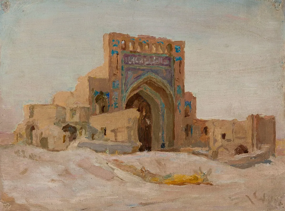 Old Persian Mosque From The Journey To Turkestan