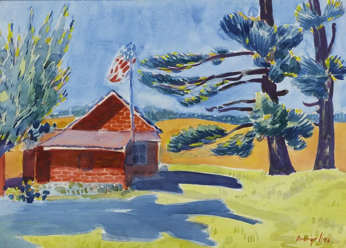 Old Schoolhouse Ryders by George Luks - Canvas Print