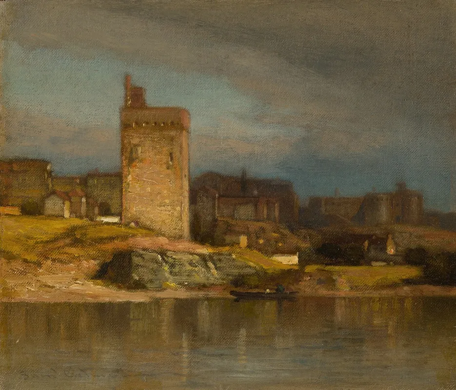 Old Tower At Avignon by Samuel Colman - Canvas Print