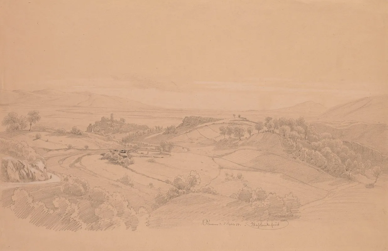 Olevano Area by Arthur Blaschnik - Canvas Print