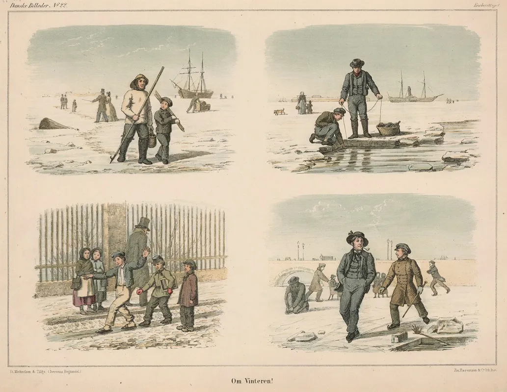 Om Vinteren by Emil Bærentzen - Canvas Print