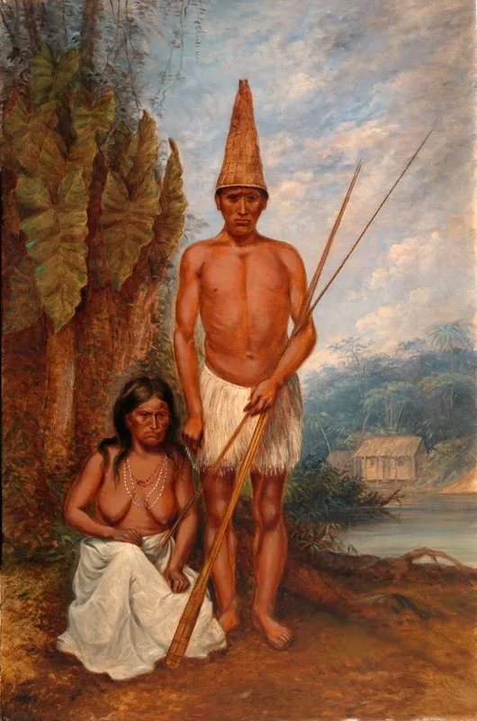 Omagua Indians by Antonio Zeno Shindler - Canvas Print