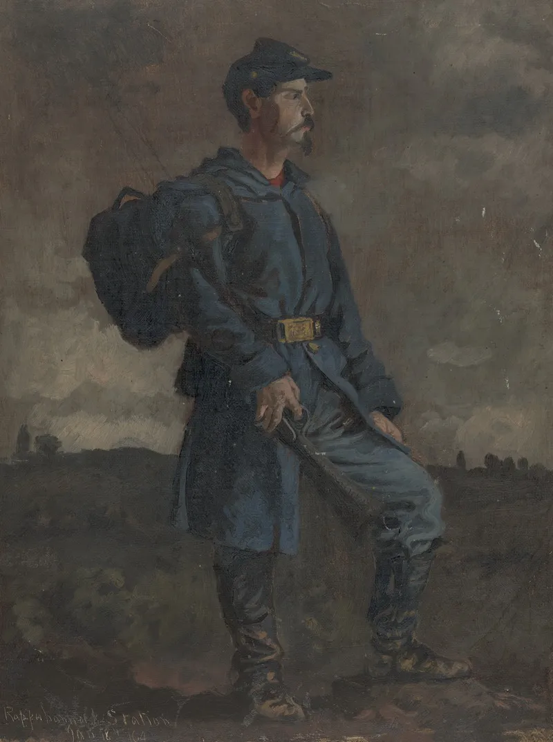 On Picket Rappahannock Station Va