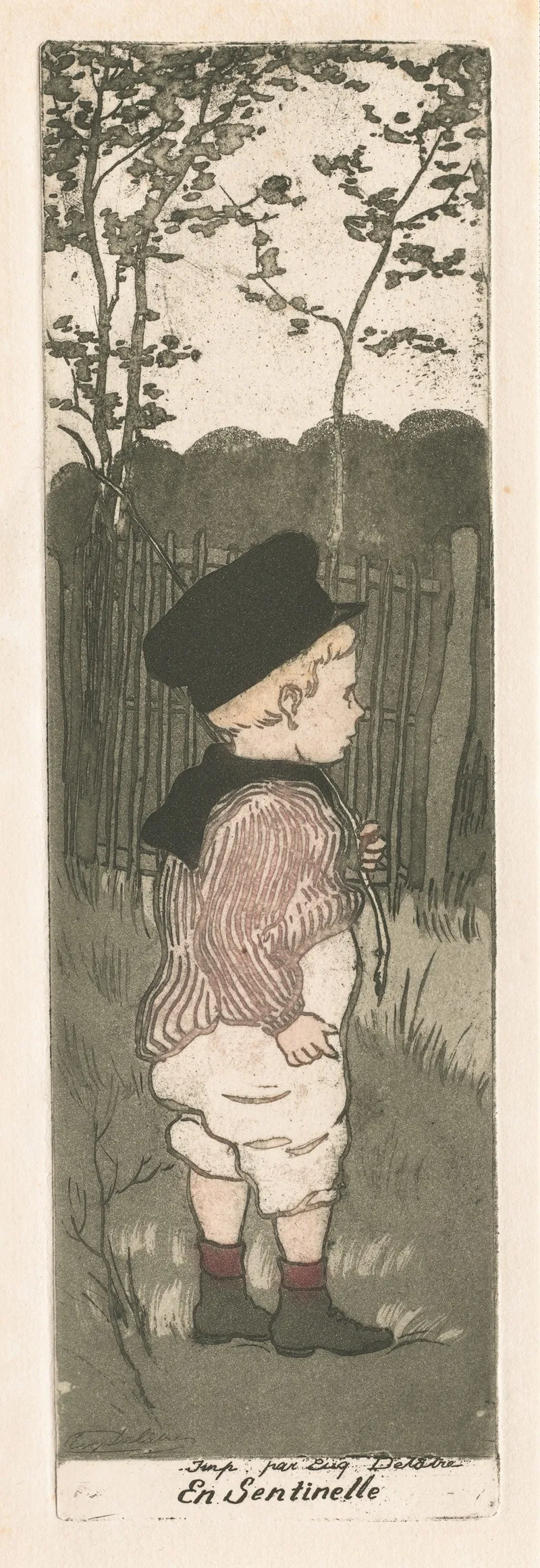 On Sentry Duty by Eugène Delâtre - Canvas Print