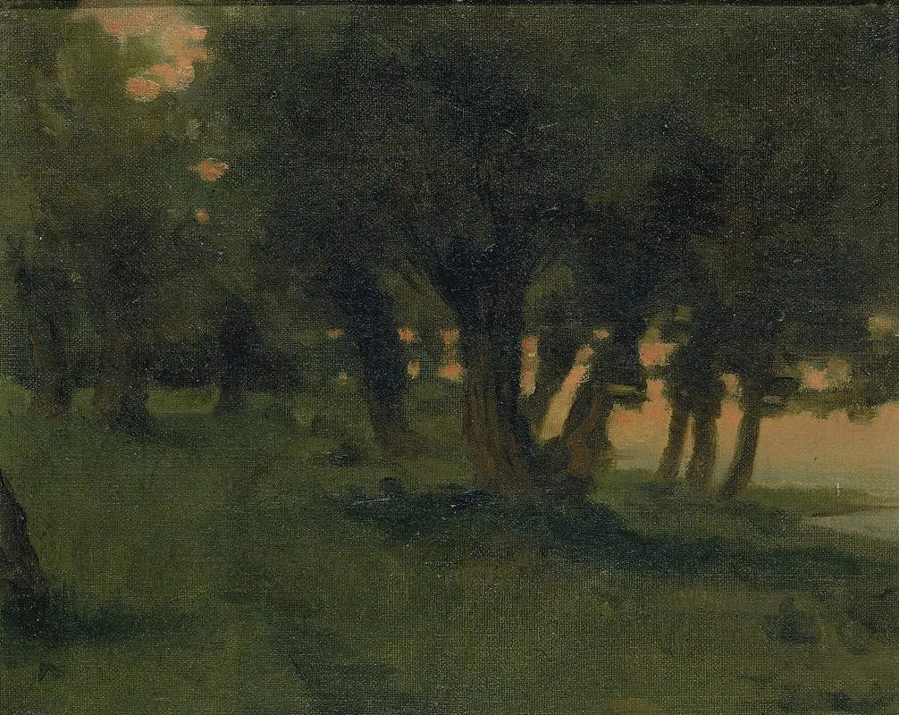 On The Banks Of The Rhine Near St Germain At Mont Dor