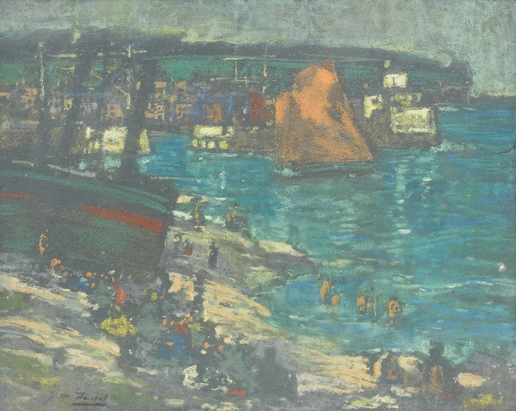 On The Beach Arbroath by James Watterston Herald - Canvas Print