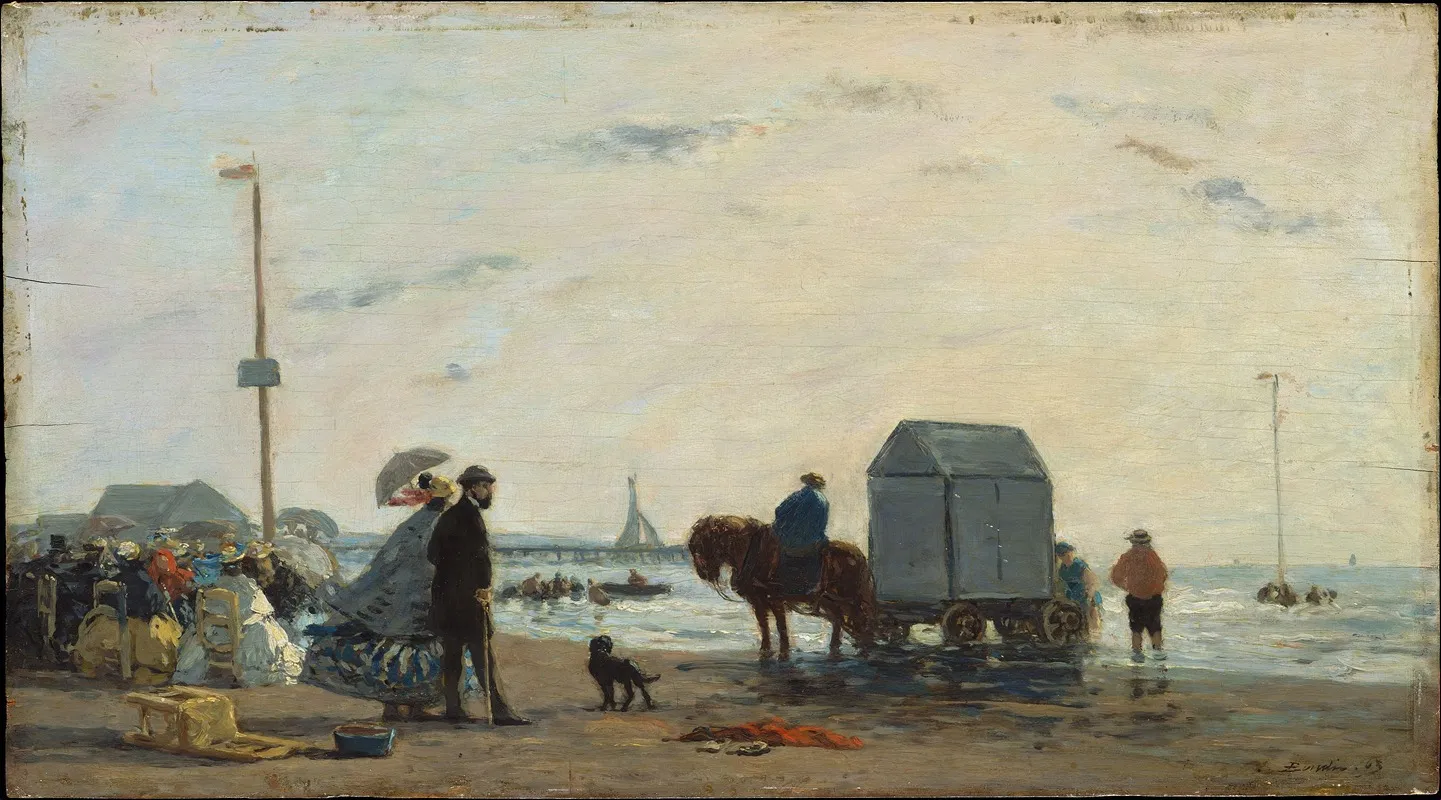On The Beach At Trouville
