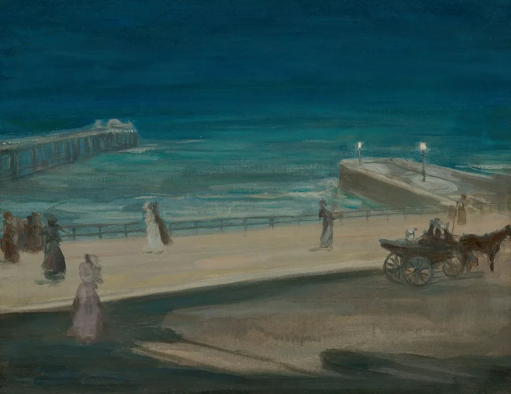 On The Front Brighton by Charles Conder - Canvas Print