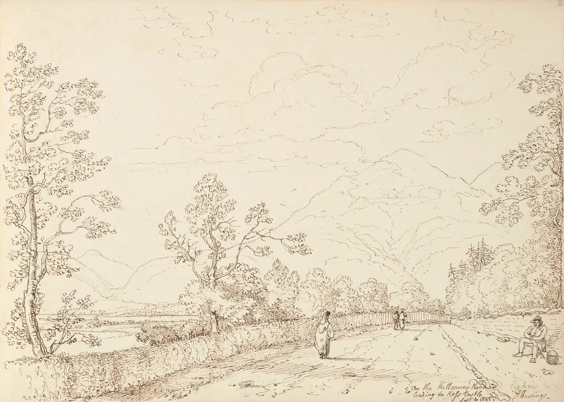 On The Killarney Road Leading To Ross Castle 4 September 1841
