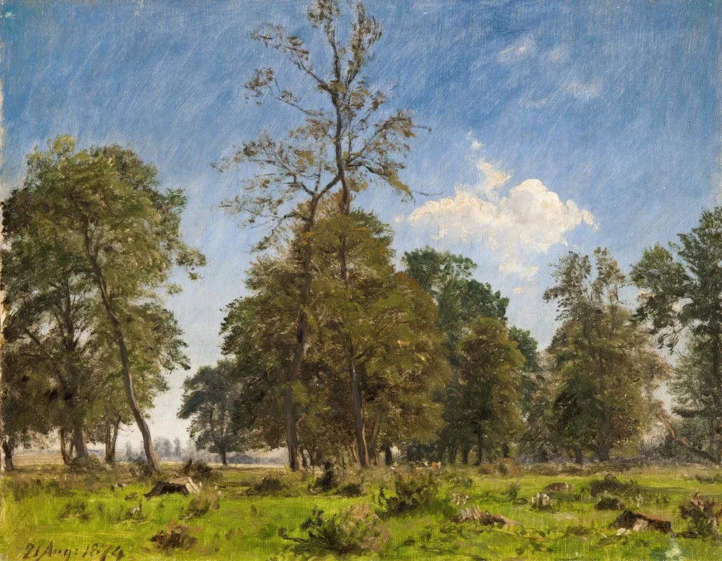 On The Outskirts Of Knabstrup Dyrehave by P. C. Skovgaard - Canvas Print